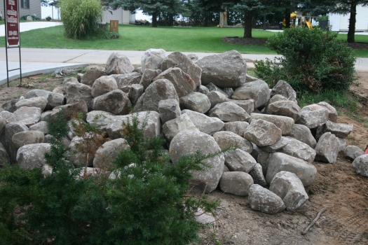 a pile of boulders