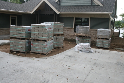 This is what 15 tons of pavers looks like